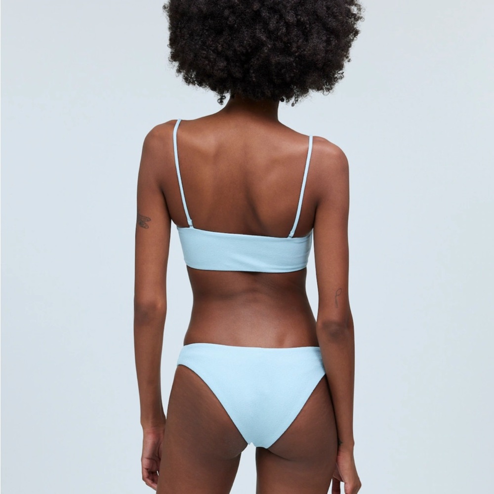 NWT Madewell Mid-Rise Bikini Bottom in Blue Heron - Picture 3 of 9